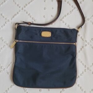 Michael Kors Navy Bag with Gold Details